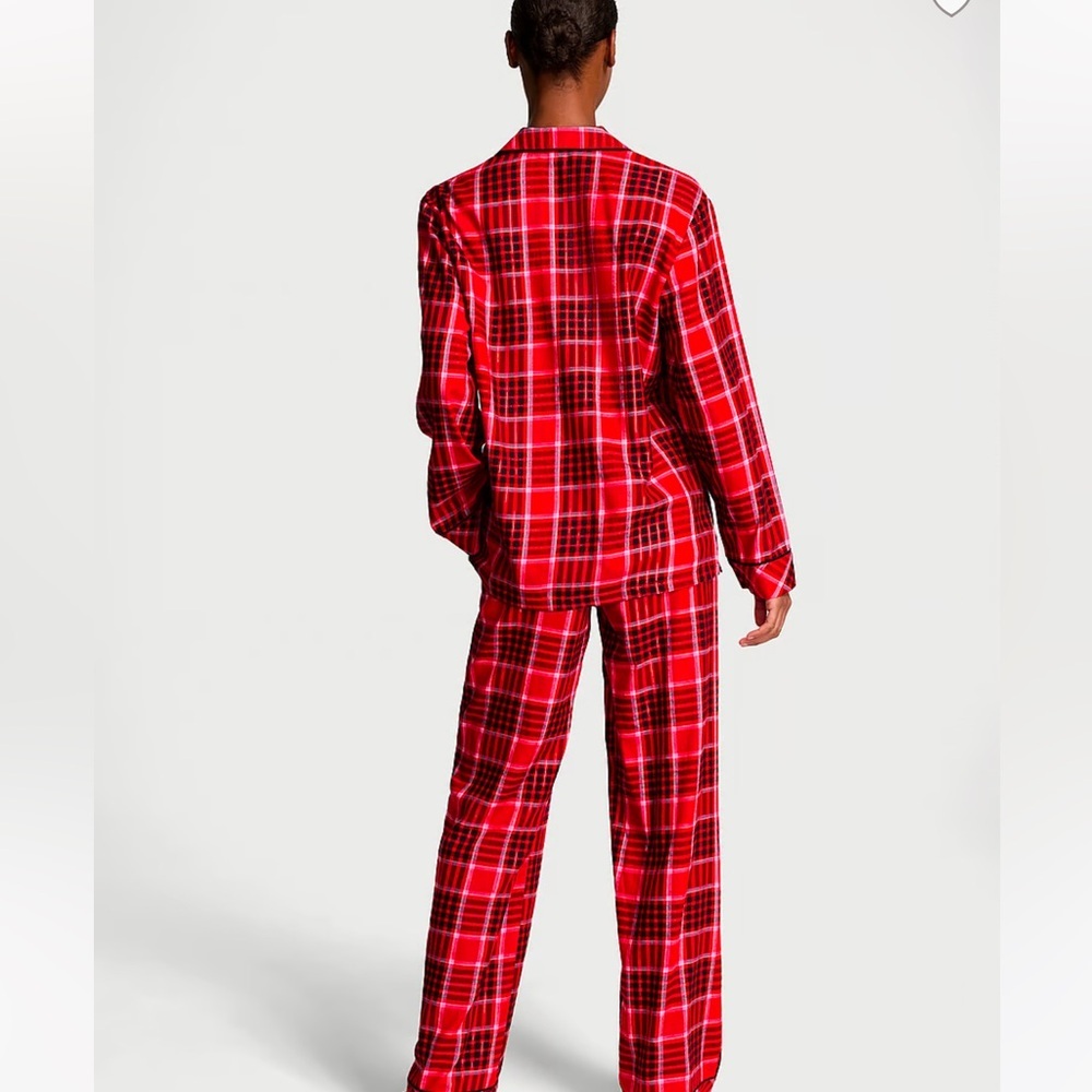 Victoria Secret Flannel Long Pajama Set - Picture 2 of 5